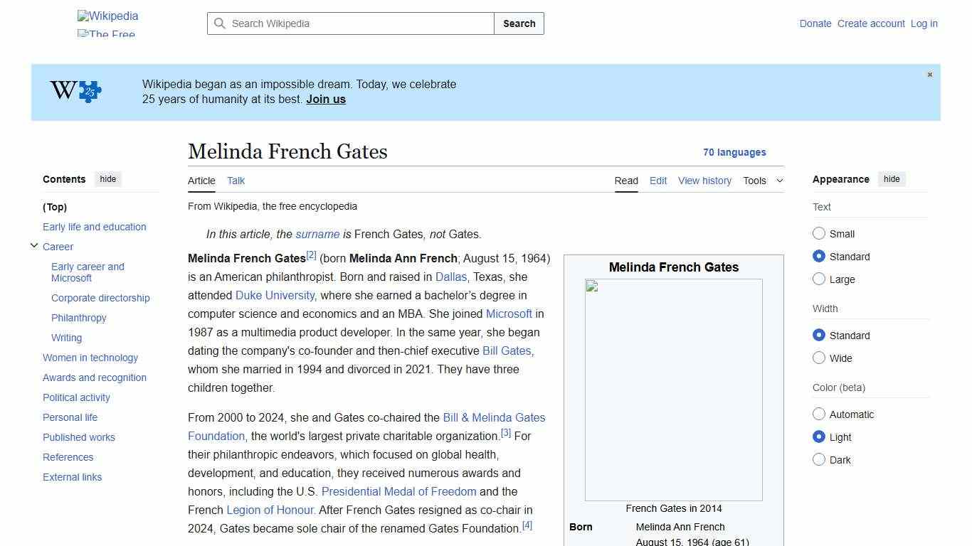 Melinda French Gates - Wikipedia