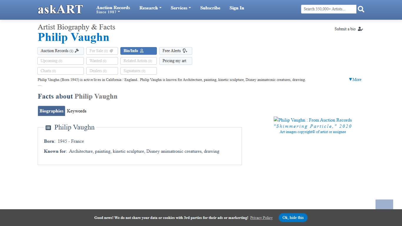 Philip Vaughn - Biography