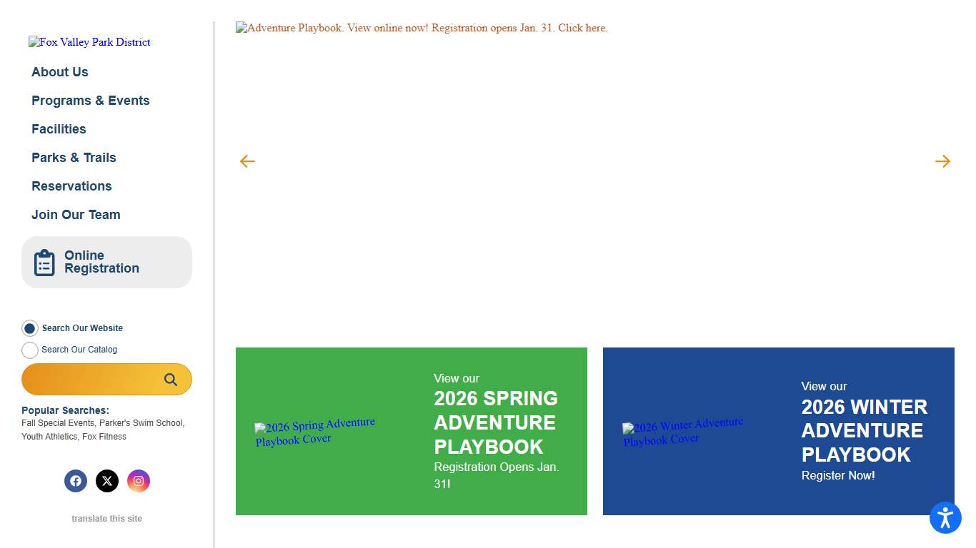 Home - Fox Valley Park District